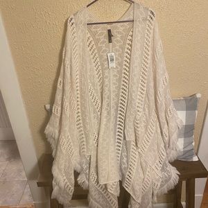 NWT Torrid Boho Fringe Kimono - OSFM